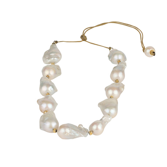 Lustrous Baroque Pearls: Elegant Choker Necklace by JLL Pearl