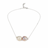 Baroque Freshwater Pearls on Delicate Chain, Elegant Necklace-JLLPearl